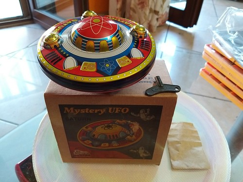 Rarissimo Mystery UFO SATURN carica a molla In Latta Anni 70 da collezione  | eBay