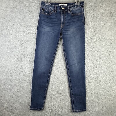 Kancan Jeans Womens 28 Blue Denim Mid Rise Skinny Pants KC11214M Stretch