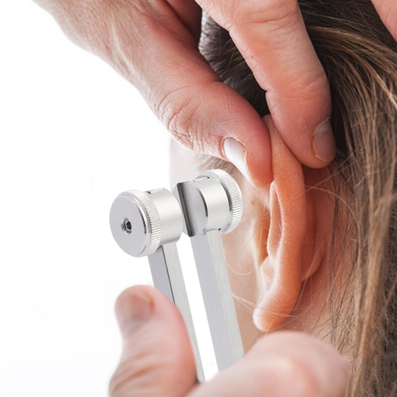 Lot De 3 Diapasons Sensoriels En Aluminium (C 128, 512 Hz) + Marteau De Réflexes Taylor