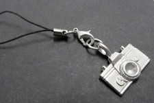 Camera Mobile Phone Pendant Miniblings Mobile Jewelry Photo Photographer Silver