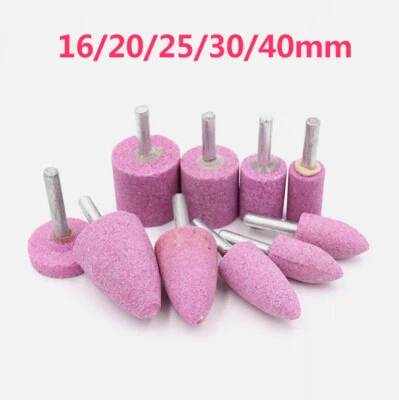 MARKENLOS Kegel Scheifstifte Schleifstift Schleifstein 6mm Schaft für Schleifer 16mm-40mm