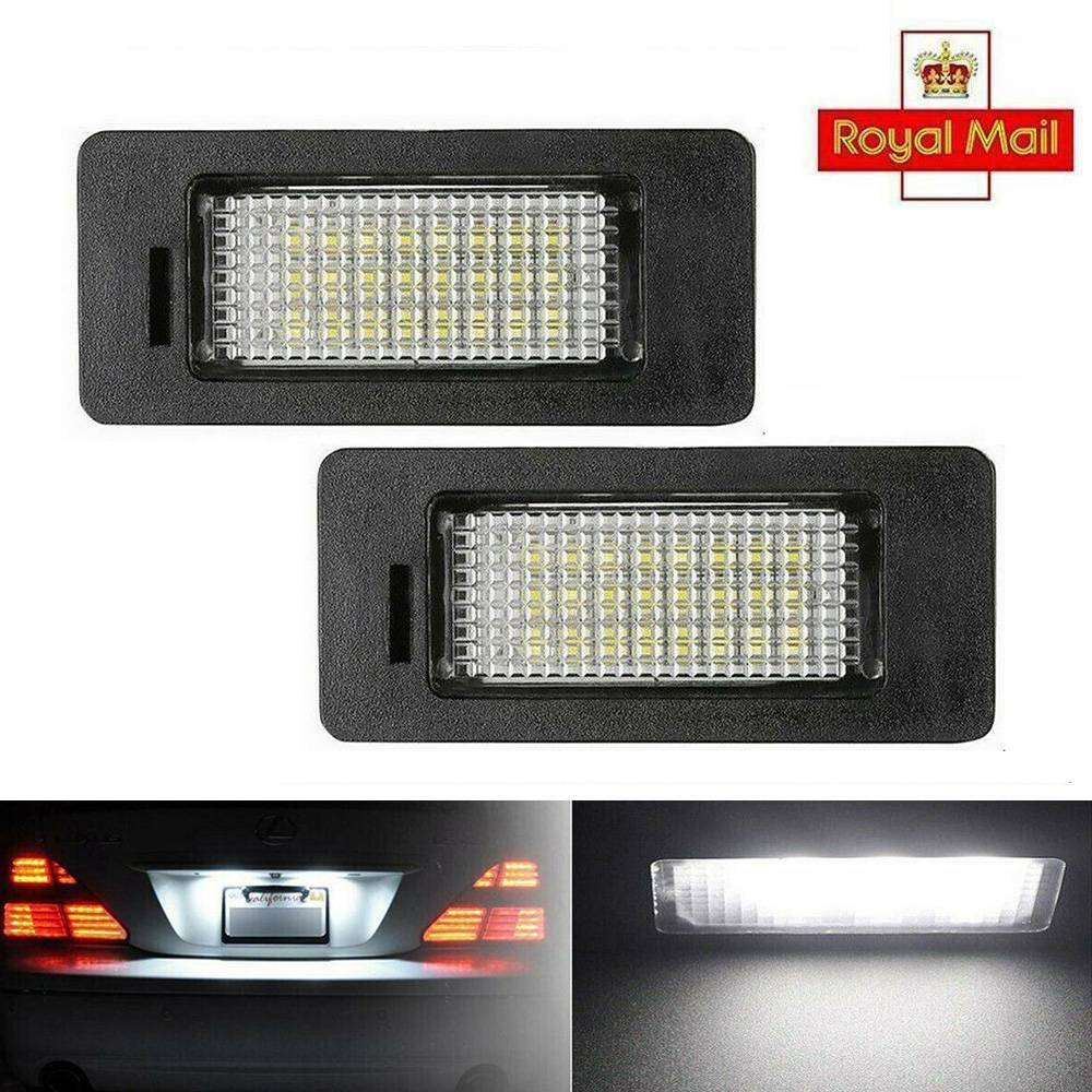 LED License Number Plate Light Lamp Bulbs Error Free For BMW E39 E60
