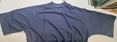 NWT Men's New Balance Team SS Mock Top Size 2XL Short Sleeve Navy Blue Tee Shirt - Picture 4 of 8