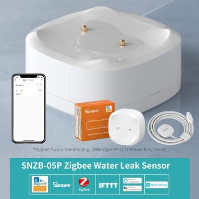 SONOFF SNZB-05P Zigbee Water Leak Sensor Leaking Dripping Detection APP Real-tim