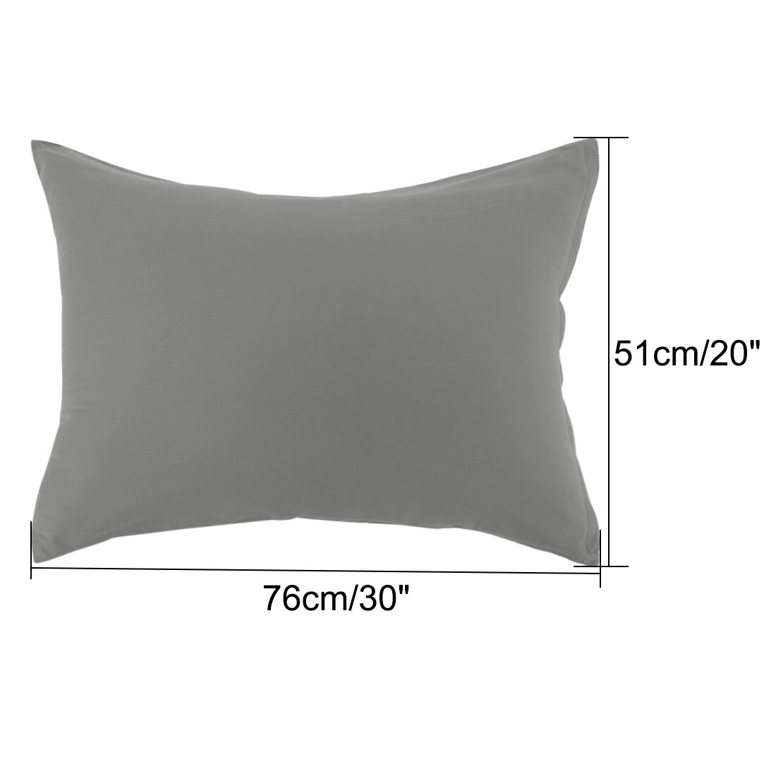 2 Taies D'oreiller Zippées 51x76cm (20x30 Pouces), Coton égyptien, Bleu Foncé