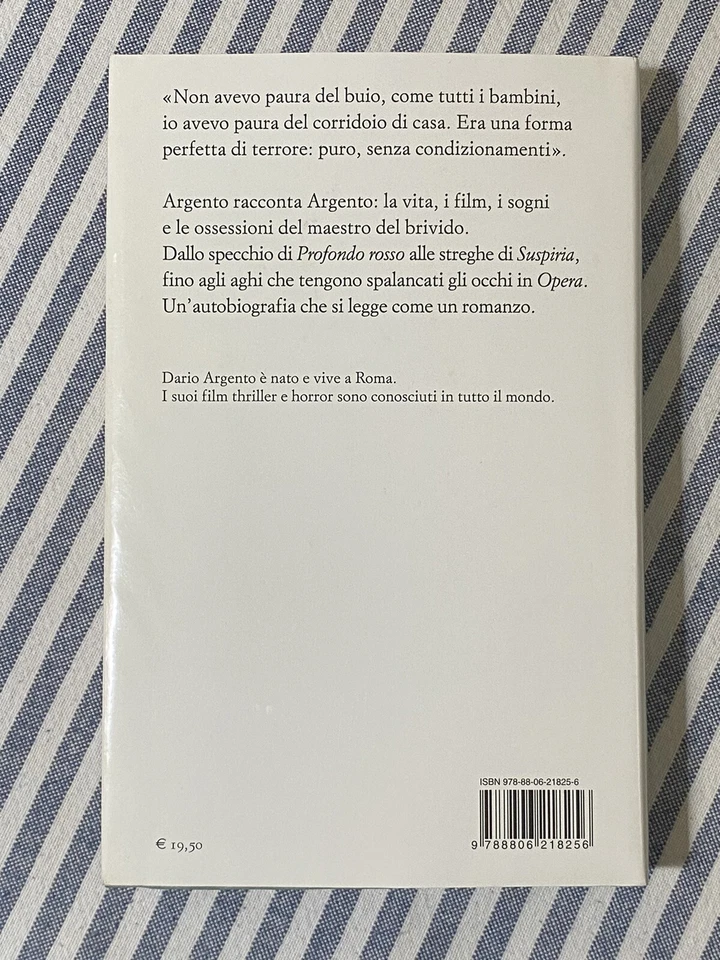 Dario Argento - PAURA - Einaudi Supercoralli 2014 Libro Autobiografia - Immagine 3 di 4