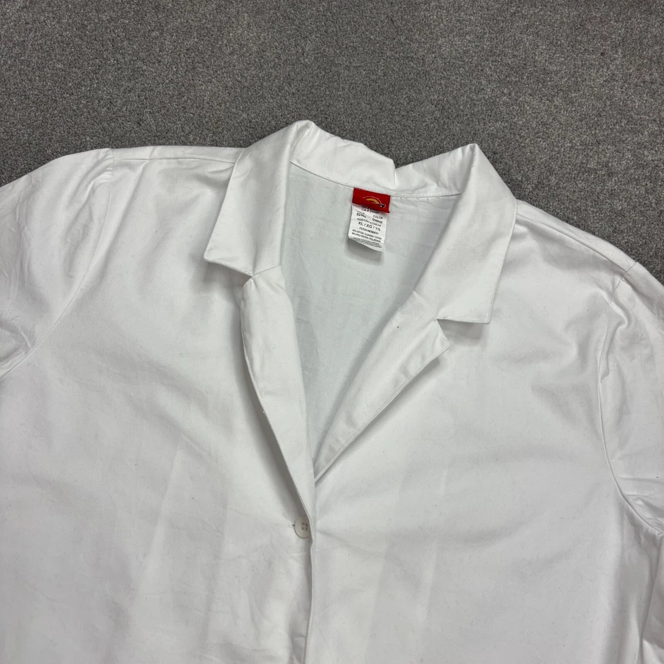 Chaqueta Francesa DE COLECCIÓN Mujer Extra Grande Blanca Dickies Tareas Ropa de Trabajo Dama Foto 3 de 4