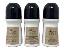 Avon Roll-On Anti-Perspirant Rare Gold - 3 Pack, Deodorant, 2.6 Fl. Oz. Each