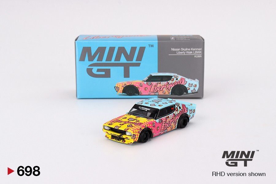 TMS MODEL MINIGT 1/64 698 Nissan Skyline Kenmeri Liberty Walk LBWK