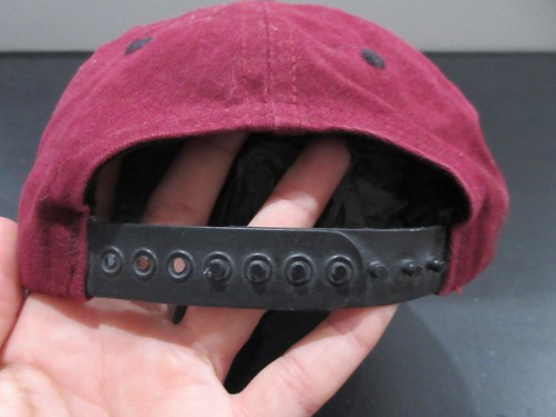 VINTAGE No Fear Hat Cap Snap Back Red Black Spell Out Streetwear Surfer Mens 90s - Picture 6 of 8