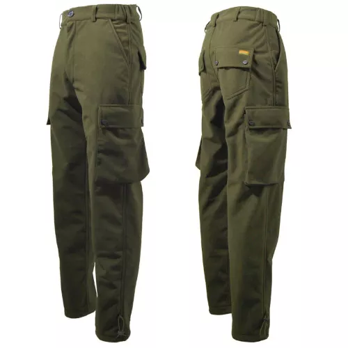 Game Stealth Trousers brushed Warm Waterproof Green Hunting Shooting Fishing