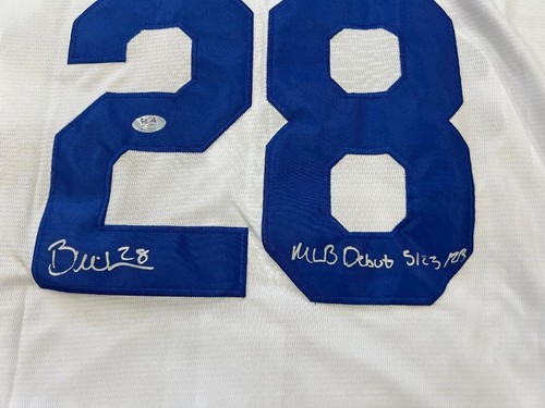 PSA/DNA Authentic Bobby Miller Autograph Home White L.A. Dodgers Jersey - Picture 2 of 3