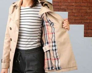 Details About Burberry Jacket Coat Top Wear Womens New Belted Coat Size Xl Genuine 100 Beige