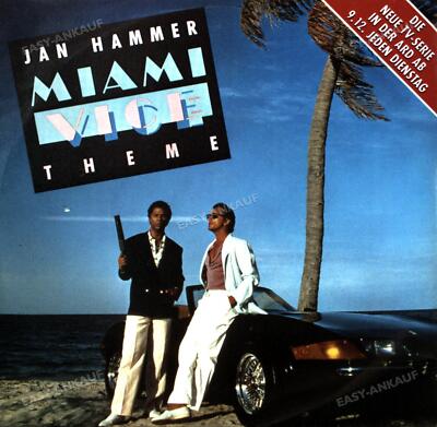 Jan Hammer - Miami Vice Theme 7in (VG+/VG+) '