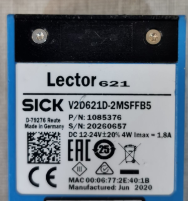 SICK Lector 621 V2D621D-2MSFFB5 Image-Based Code Readers | eBay