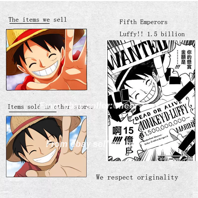 One Piece - Wanted Poster - Luffy (500 Million Berries)