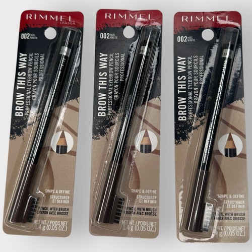 (3 Pack) NEW Rimmel Professional Eyebrow Hazel 002 0.05 Ounces