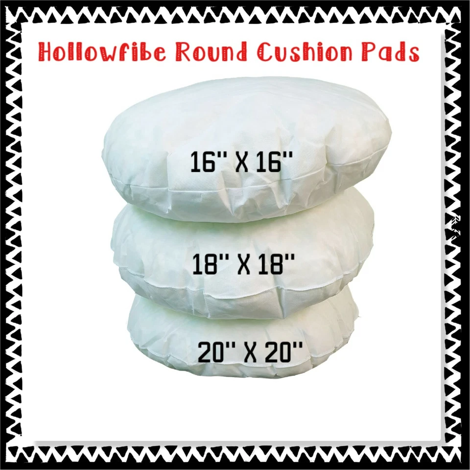 Round Cushion Inserts Pads Inners Fillers Scatters Circle Shape Home Sofa Decor. - Image 2 of 4