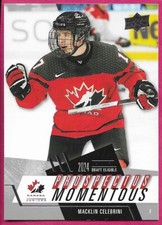 2024-25 UD Team Canada Juniors Hockey Prospectus Momentous 