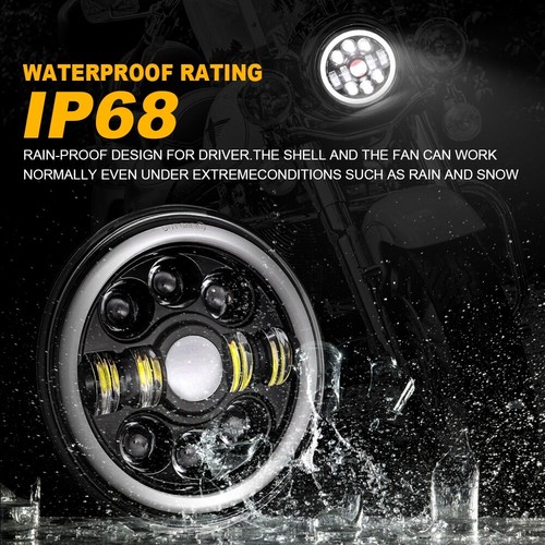 7" LED Headlights & Rear Tail Brake Lights Lamps for Jeep Wrangler TJ 1997-2006 - Picture 11 of 12