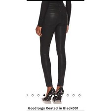 New Good American Good Legs Coated in Black001Size 4 /27