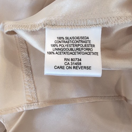BCBG Maxazria Strapless Off White 100% Silk Layered Dress Size 0 - Picture 10 of 11