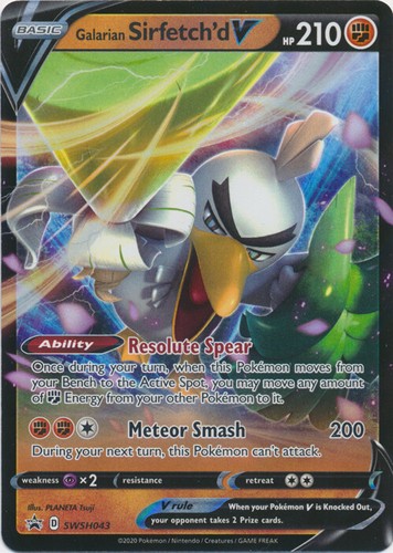 Galarian Sirfetch'd V - SWSH043 Sword & Shield Promo NM Pokemon TCG