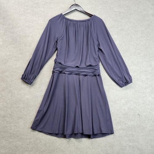 Suzi Chin for Maggie Boutique Dress Women’s Size 4 Navy Long Sleeve - Picture 7 of 11