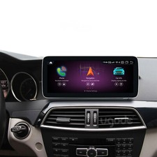 10.25in Android 13 Screen Carplay GPS For Mercedes Benz C W204 S204 NTG4.5 128G