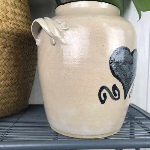 Mill Creek Pottery Alfie Stoneware Vase Canister Farmhouse Decor Handmade Signed - Picture 3 of 12