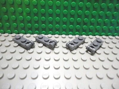 Lego 1x2 Plate with Closed Handle on End Dark Bluish Gray Lot of 20 New