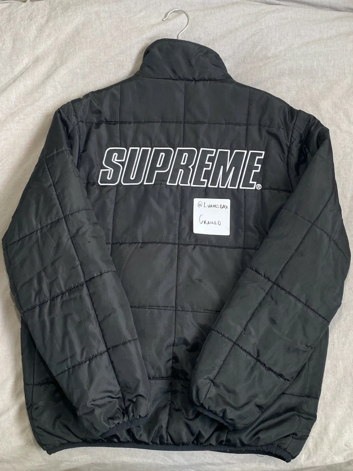 Veste réversible Supreme Medium Box Logo Pull FW2015 Noir 