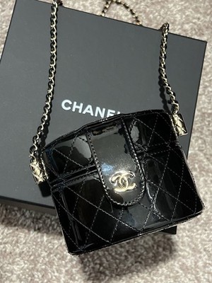 Chanel Mini Vanity Box Clutch With Chain Handbag