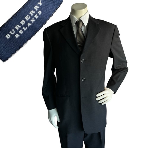 Tuta Burberry London relaxed fit uomo 38R W32xL31 lana di lusso designer