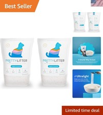 Color-Changing Silica Gel Cat Litter - 6 Lbs 2 Pack for Up to 2 Supply