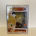 Funko POP Dragon Ball Z SUPER SAIYAN GOKU 865 PX GLOW CHASE Exclusive +PROTECTOR