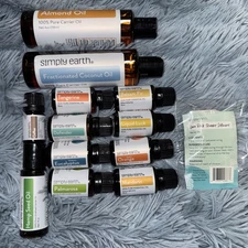 Simply Earth Essential Oils Bundle Plus 12 Oz Coconut Oil