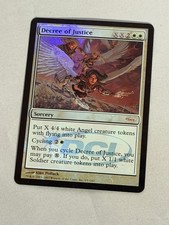 MTG FOIL Decree of Justice Judge Promo Magic the Gathering