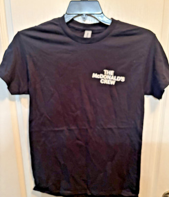 The McDonald's Crew T-Shirt 'As Featured In' Size XL Washed Black Color