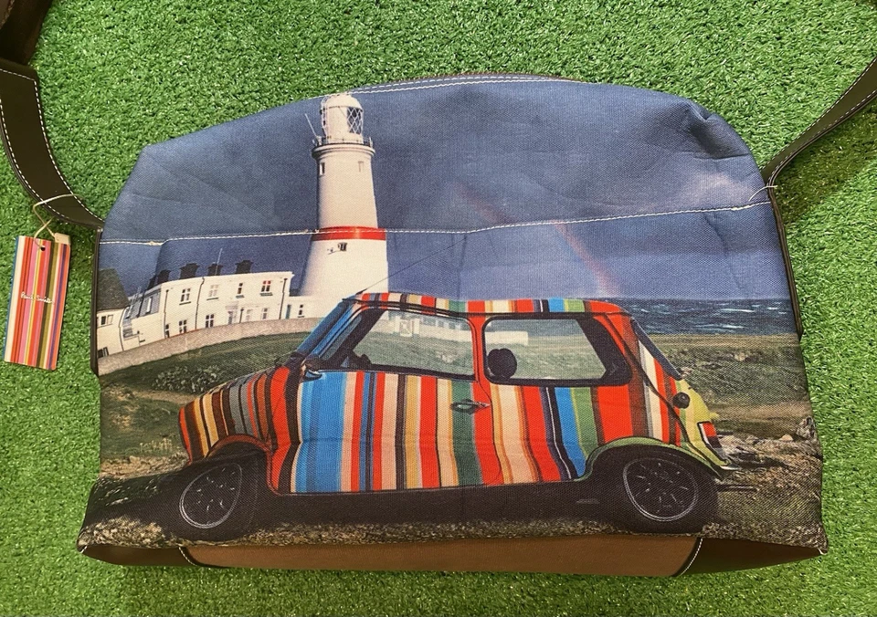 Paul Smith Mini Cooper Bag Unisex Canvas Crossbody Adjustable Shoulder Strap New - Image 3 of 4