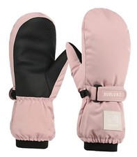 Kids Winter Snow Ski Gloves-Boys Girls Windproof Water-Resistant One Size pink