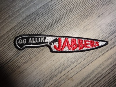 GG Allin Patch Shape Laser Cut Meat Shits Napalm Death The Murder Junkies