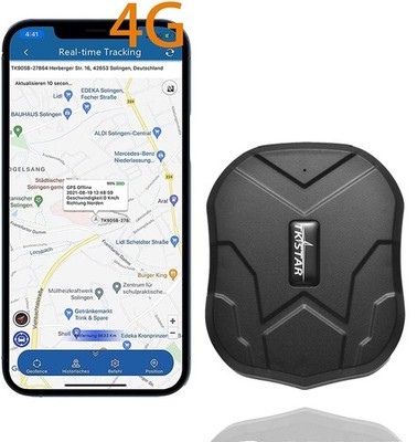 TKSTAR 4G GPS Tracker for Vehicles Hidden Magnetic Car GPS Tracker Locator Re...