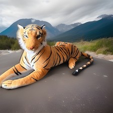 Melissa Doug Large Bengal Tiger Giant 46" Lifelike Plush Stuffed Animal 2103