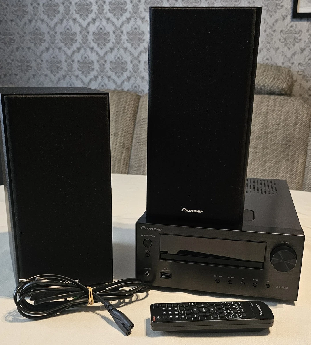 Pioneer X-HM20-K Micro HiFi System CD FM USB AUX mit Fernbedienung , für Bastler