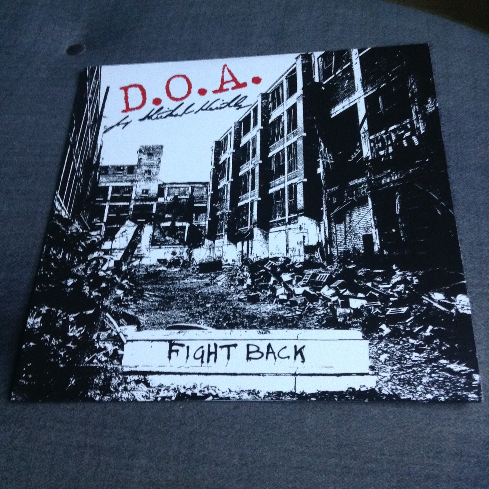 D.O.A - Fight Back LP (Punk/Rock/Hardcore) 2018 (BLACK VINYL) AUTOGRAPHED