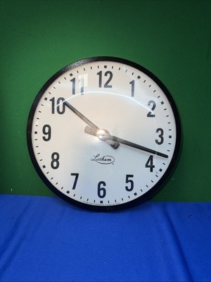 Lathem ISC12RFA Round Wall Clocks 13.5'' School Or Factory Clock