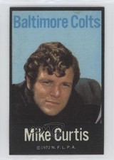 1972 NFLPA Fabric Cards Mike Curtis 7uo