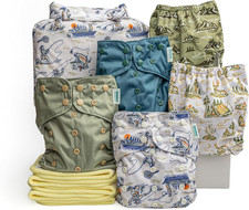 Cloth Diapers Reusable Baby Diapers Pocket Style Athletic Wicking Jersey, Bamboo