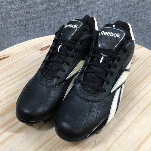 Reebok Shoes Mens 9 Vero IV Low MSL Baseball Sneakers Black White Sports NEW - Picture 5 of 17